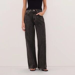 NWT Dissh Reagan 2.0 Washed Black Slouchy Jean